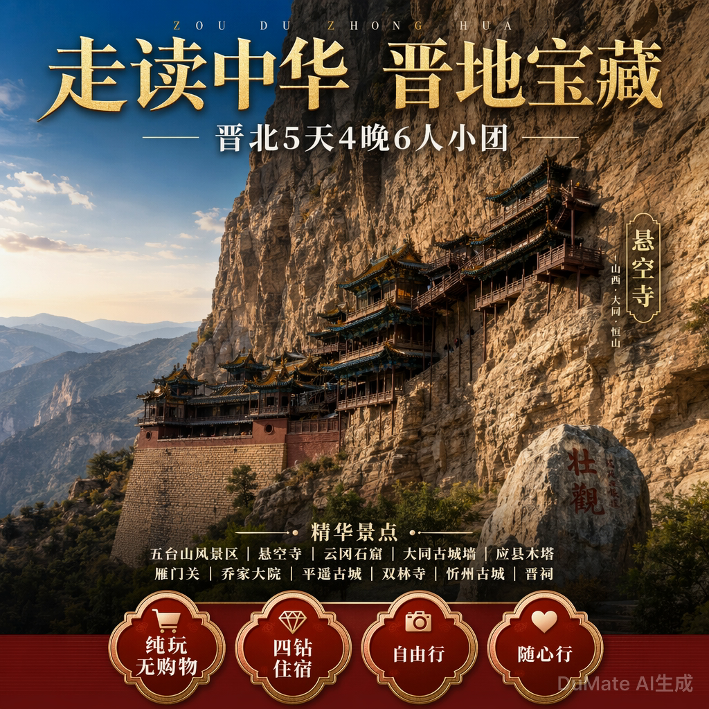 走读中华晋地宝藏 | 深圳出发6人小团 | 两人起收