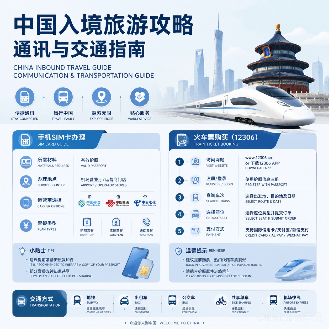 入境中國旅遊需要注意的幾點 / Key Points for Inbound Travel to China